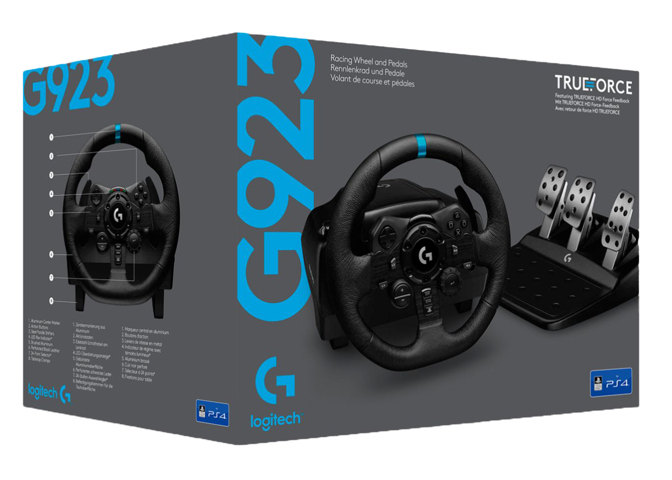 Logitech PS4 G923 Racing Wheel and Pedals 941-000147/941-000149 - US