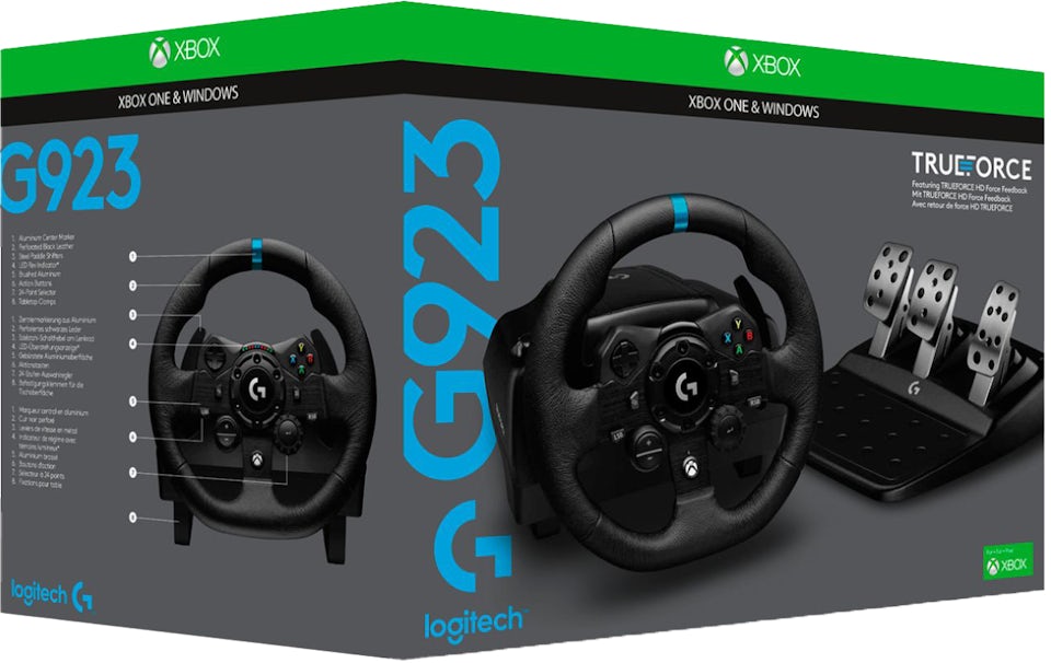Logitech Xbox G923 Racing Wheel and Pedals 941-000156 / 941-000158
