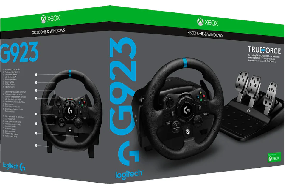 Logitech Xbox G923 Racing Wheel and Pedals 941-000156 / 941-000158