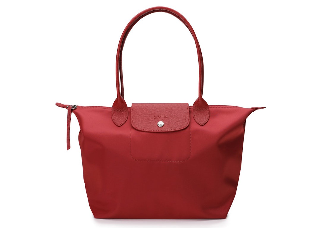 Pre-owned Longchamp Le Pliage Club Neo Tote Bag S Red