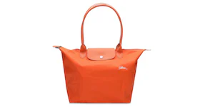 Longchamp Le Pliage Club Shoulder Bag L Orange