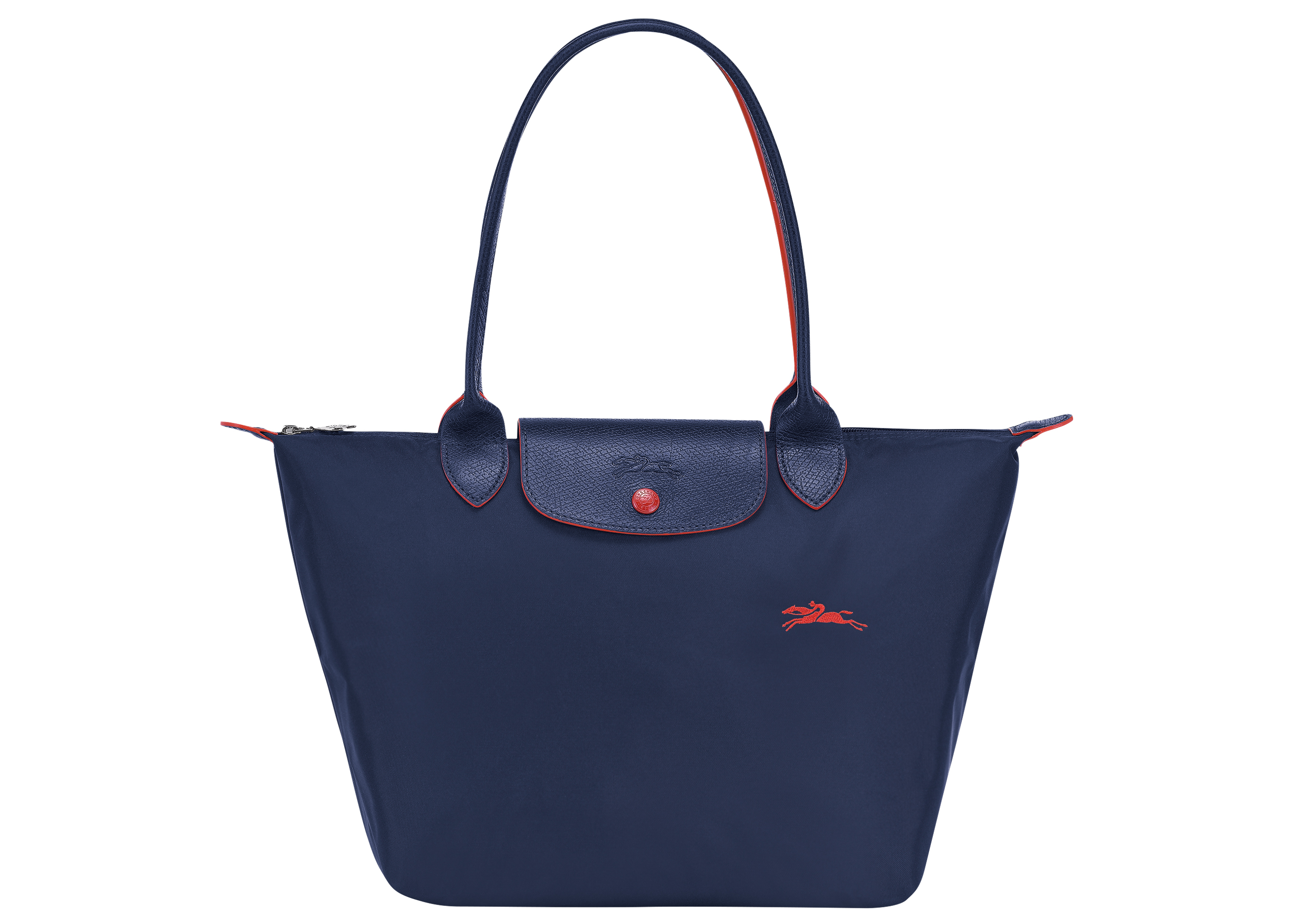 Navy blue longchamp bag on sale