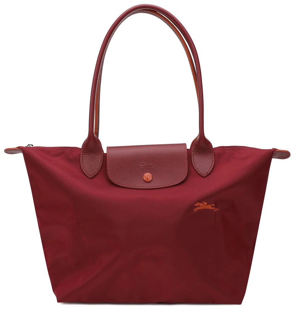Longchamp Le Pliage Club Shoulder Bag S Red in Leather/Polyamide with ...