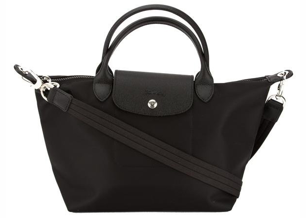 Longchamp Le Pliage Neo Top Handle Bag S Black in Leather with