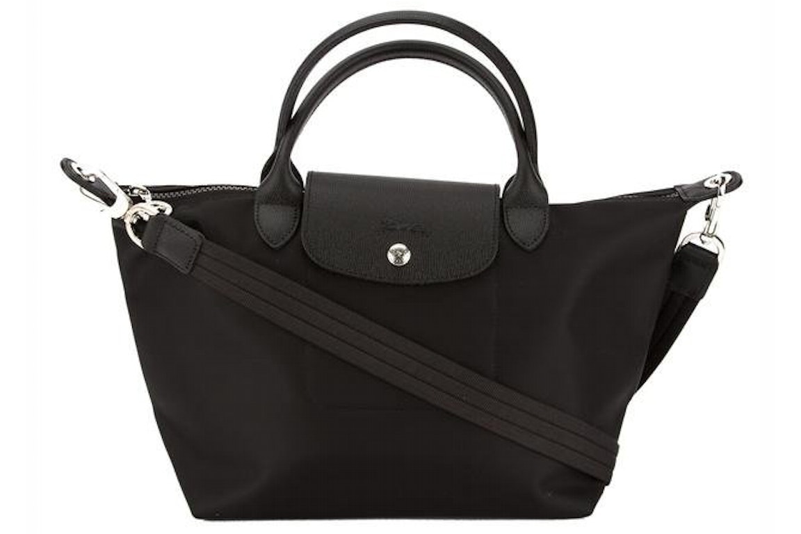 Pre-owned Longchamp Le Pliage Neo Top Handle Bag S Black