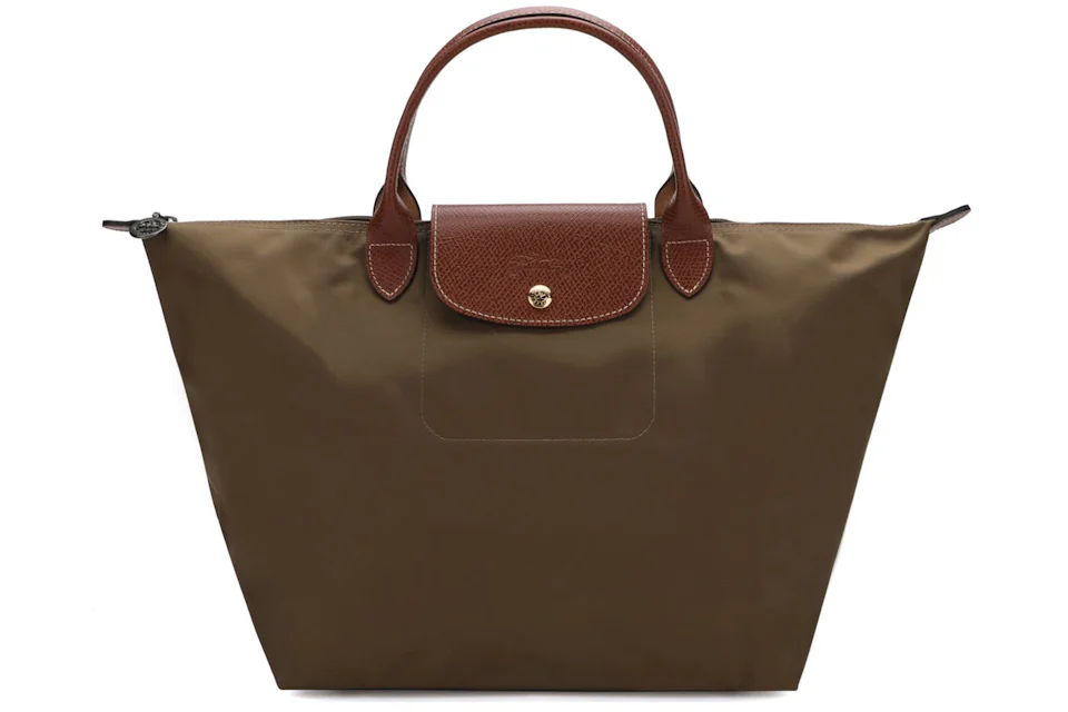 Longchamp Le Pliage Shopper Green in Nylon with Gold-tone - GB
