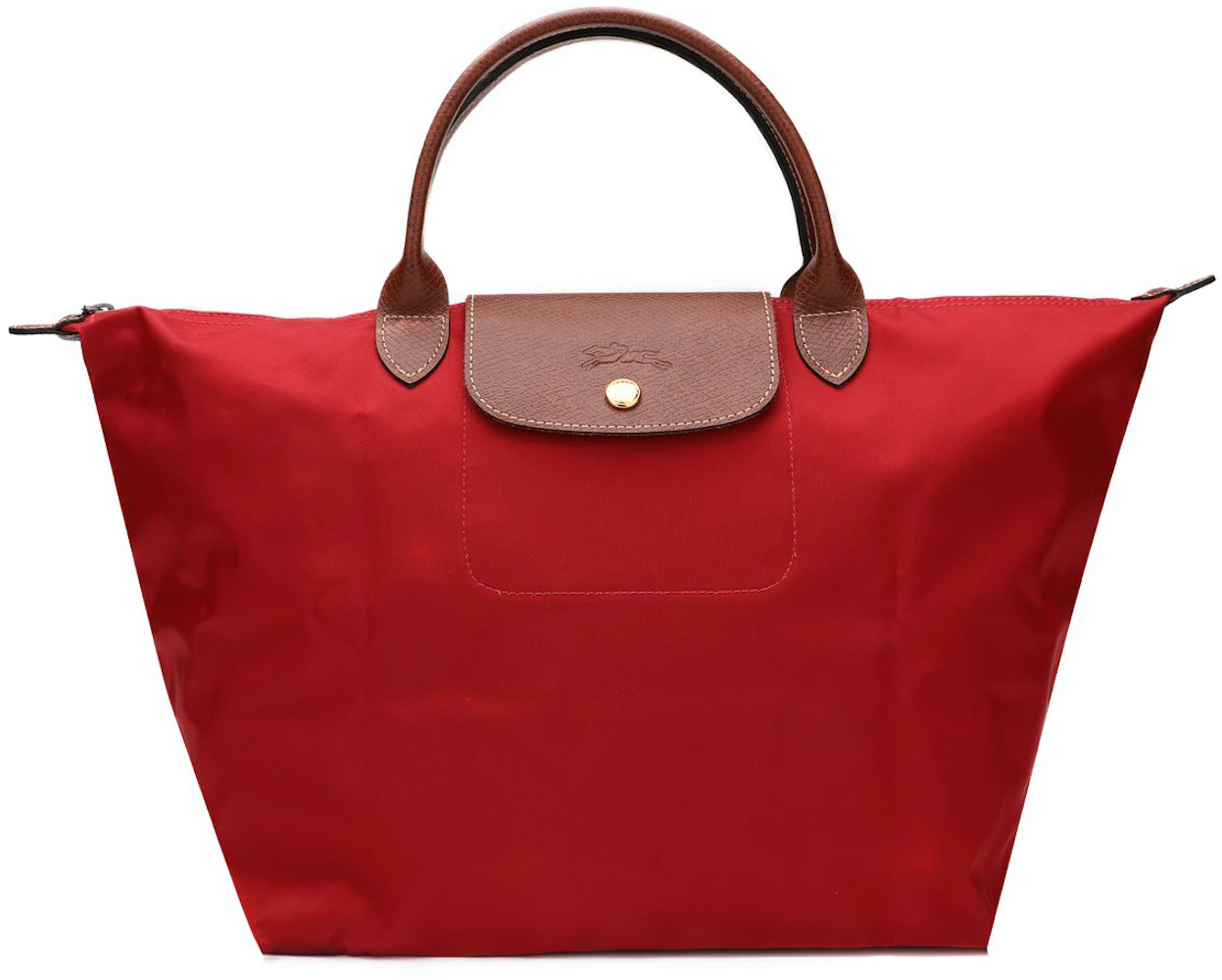 Longchamp Le Pliage City Pouch - Red Handle Bags, Handbags