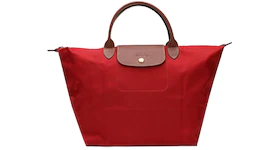 Longchamp Le Pliage Top Handle Bag M Red