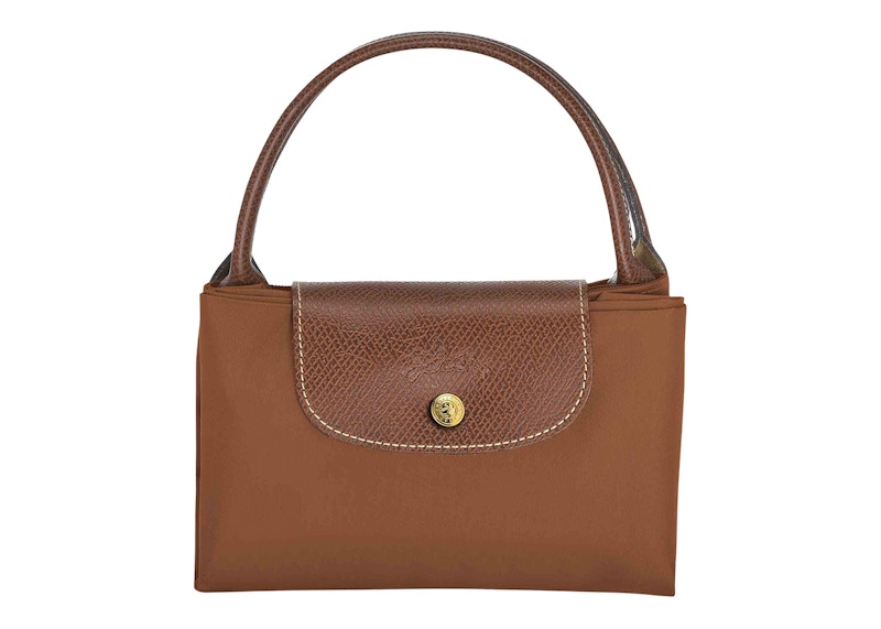 Longchamp Le Pliage Top Handle Bag M Cognac
