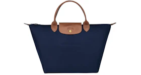Longchamp Le Pliage Top Handle Bag M Navy