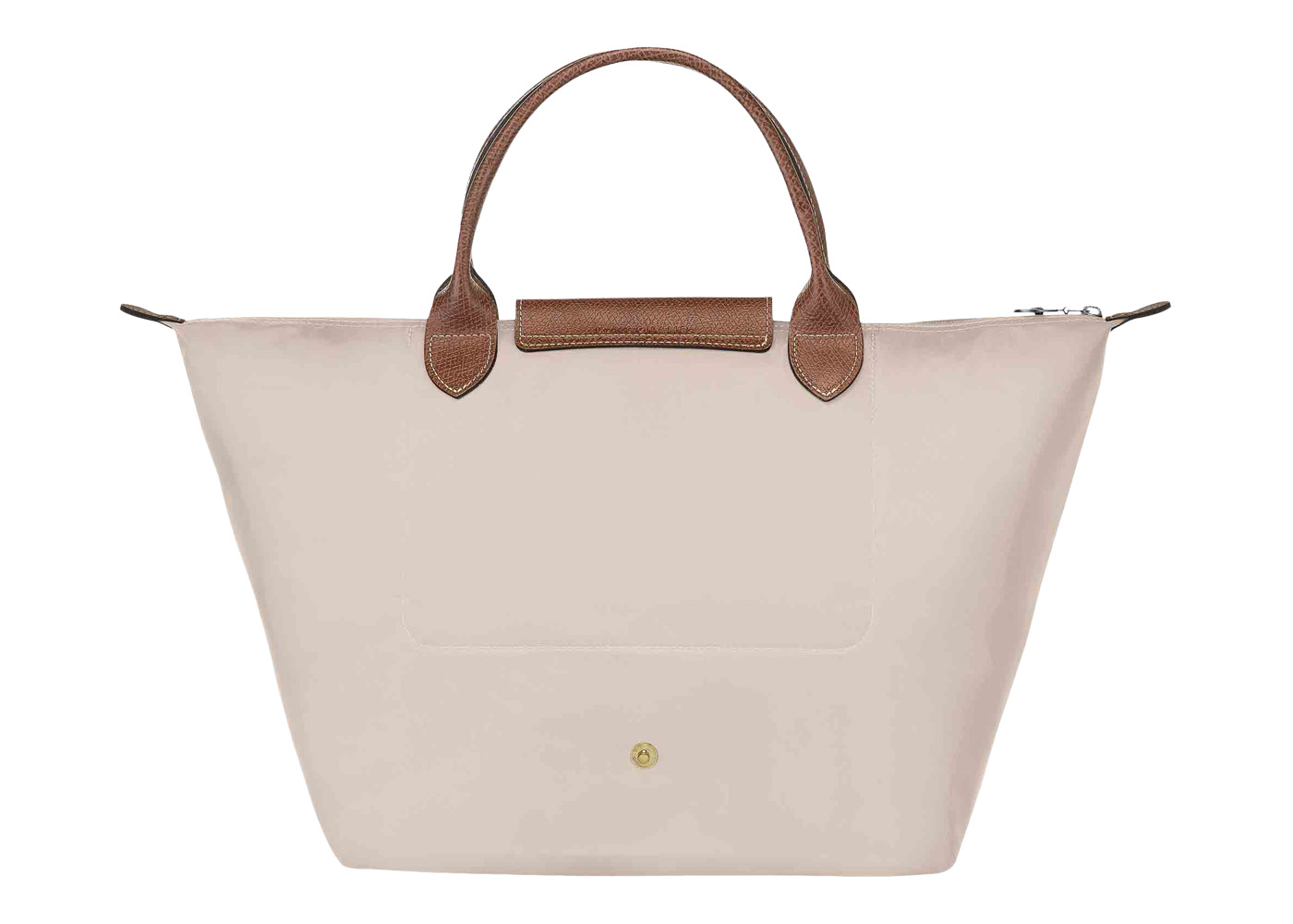 Longchamp Le Pliage Top Handle Bag M Paper in Canvas with Gold ...