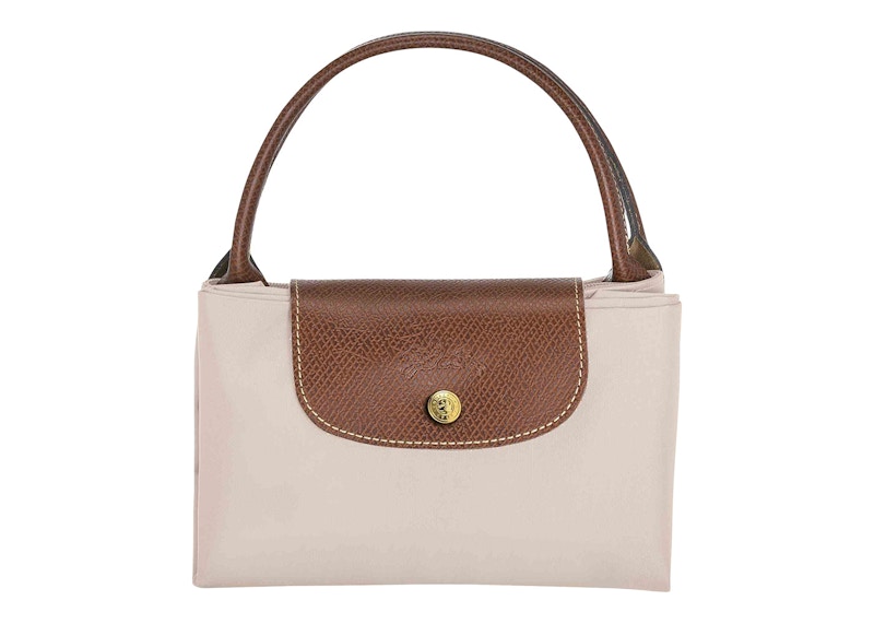 Longchamp Le Pliage Top Handle Bag M Paper in Canvas with Goldtone US