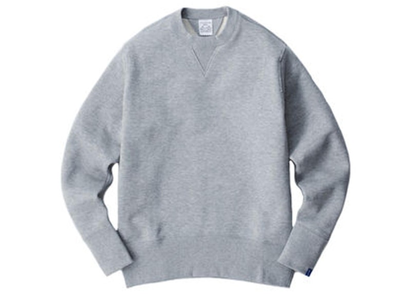 Loopwheeler LW01 Round Body Loop Knit Crew Sweatshirt Grey