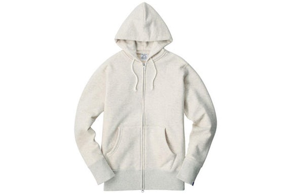 Loopwheeler LW09 Round Body Loop Woven Zip Hoodie Oatmeal
