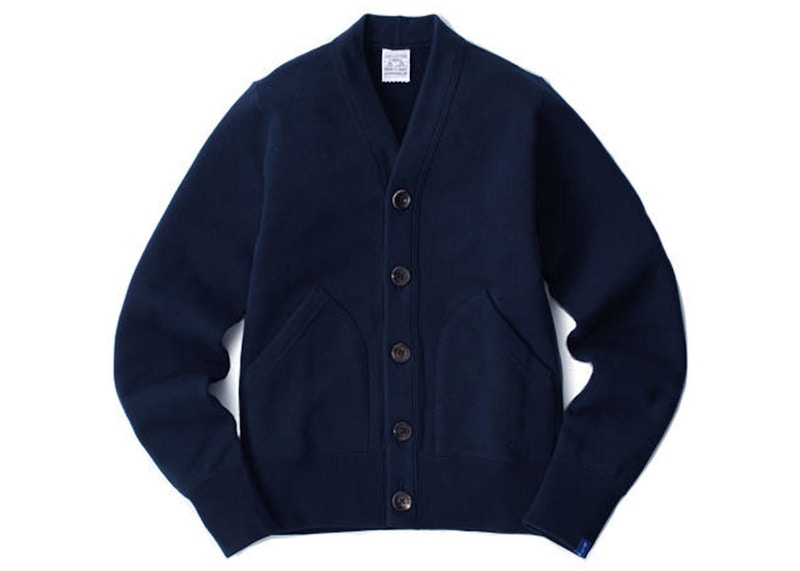 Loopwheeler LW180 Loop Knit Cardigan Marine Navy - SS23 男装- CN