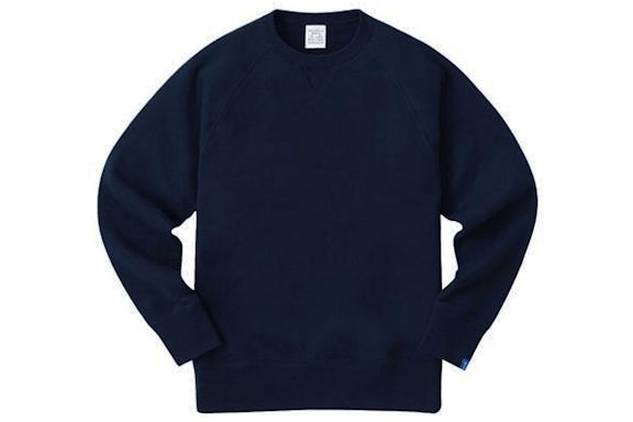 Loopwheeler LW250 Loop Knit Crew Sweatshirt Marine Navy