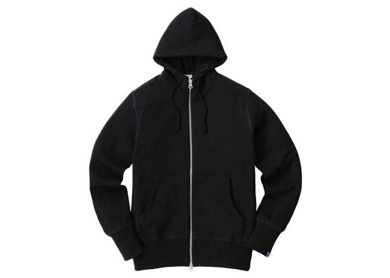 Loopwheeler LW290 Loop Knit High Zip Hoodie Black Men's - SS23 - GB