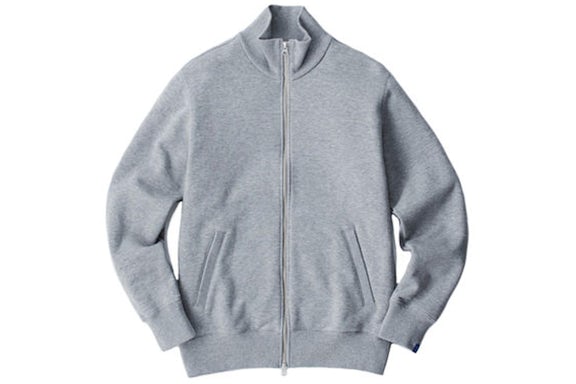 Loopwheeler LW79 Loop Knit Narrow Jacket Grey Melange