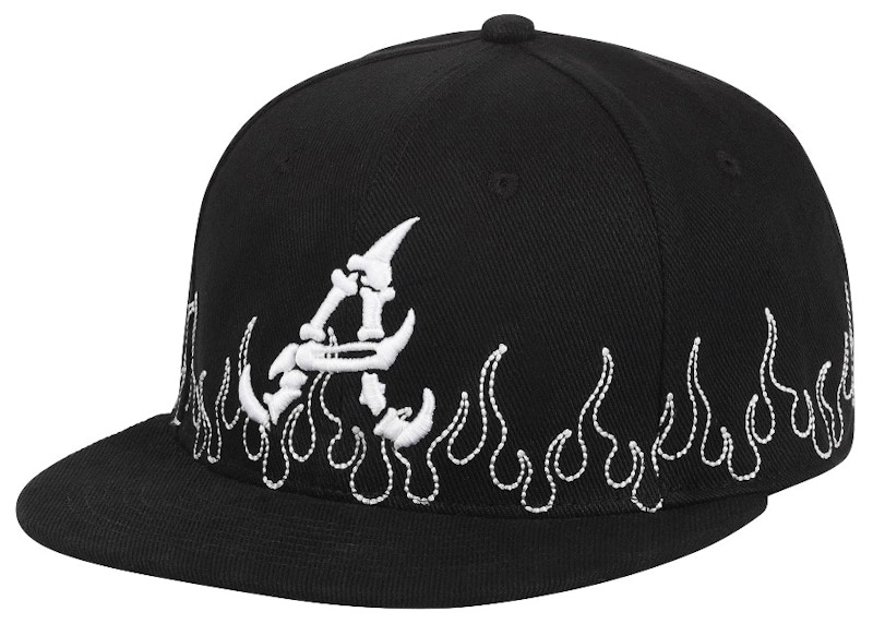 Loso ATL Bones Sashiko Fitted Hat Black Men's - FW22 - US Loso ATL Bones Sashiko Fitted Hat Black Men's - FW22 - US