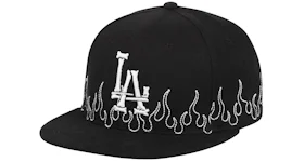Loso LA Bones Sashiko Fitted Hat Black