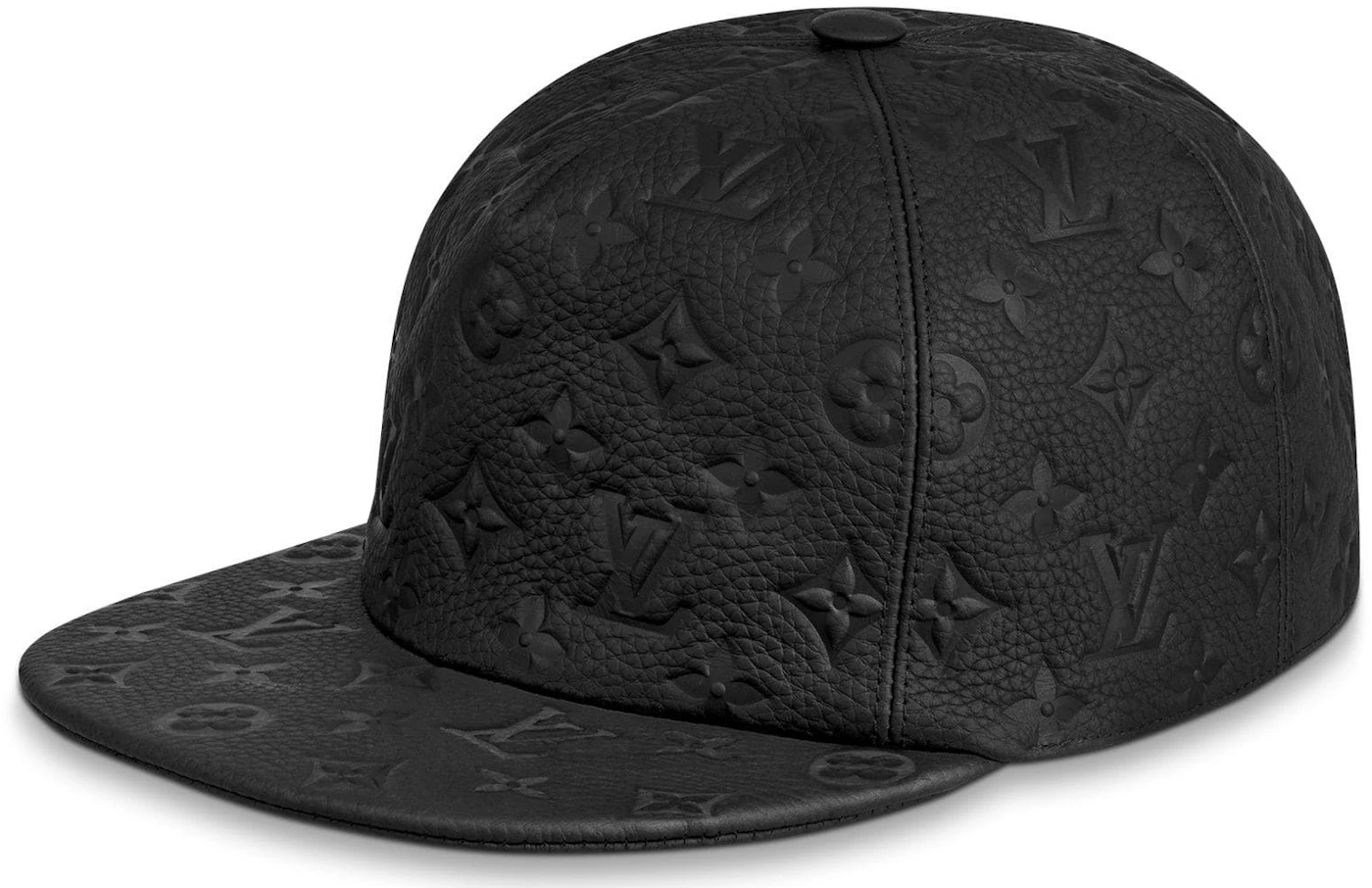 Leather cap Louis Vuitton Black size M International in Leather