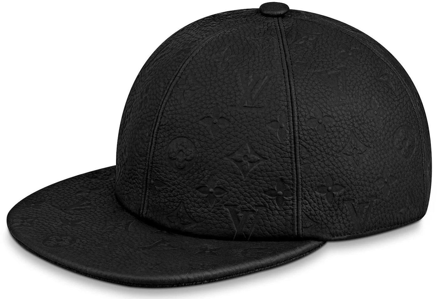 LOUIS VUITTON Monogram Beanie Hat Cap LV Logo Black & Gray