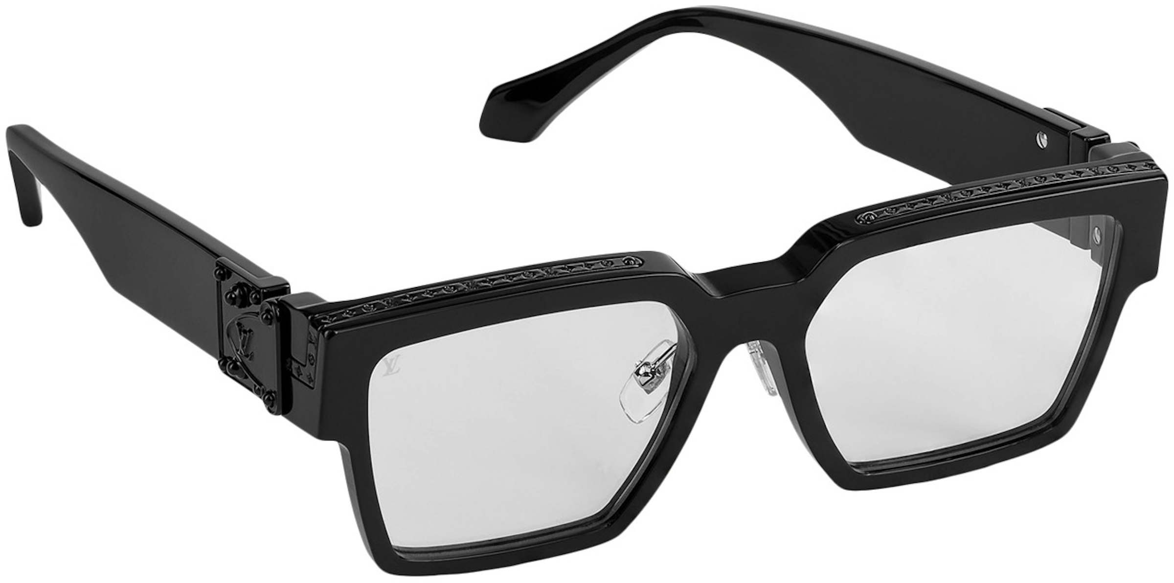 stilte paradijs machine Louis Vuitton 1.1 Clear Millionaires Sunglasses Black/Transparent in  Acetate - US