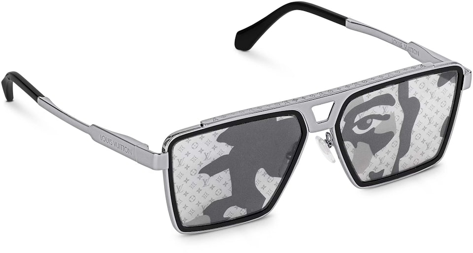 Louis Vuitton 1.1 Evidence Metal Square Sunglasses Silver (Z2030U) in Metal  with Ruthenium-tone - US