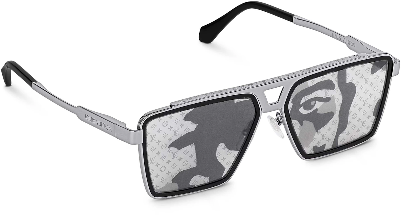 Louis Vuitton Cyclone Metal Sunglasses Black Metal. Size U