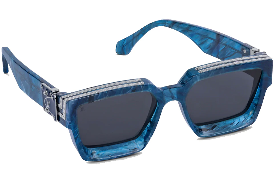 Louis Vuitton 1.1 Millionaire Sunglasses Blue Marble/Gunmetal Gray