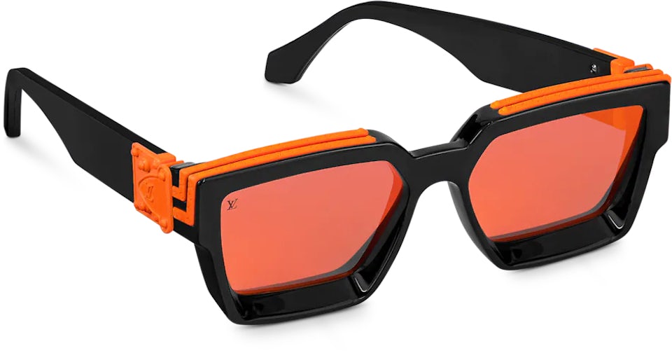 Louis Vuitton 1.1 Millionaires Sunglasses Black/Orange Men's - FW21 - GB