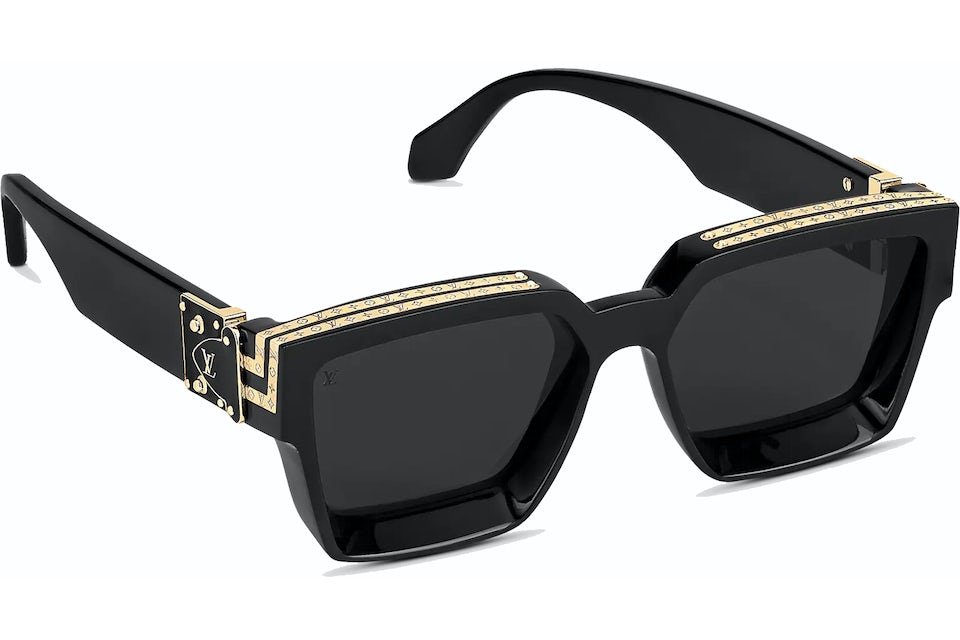 LOUIS VUITTON Acetate 1.1 Millionaires Sunglasses Z1165W Black 1217583
