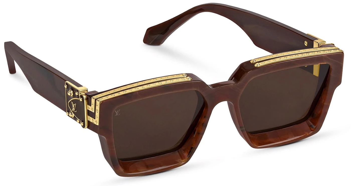 Sunglasses Louis Vuitton Brown in Metal - 31995341