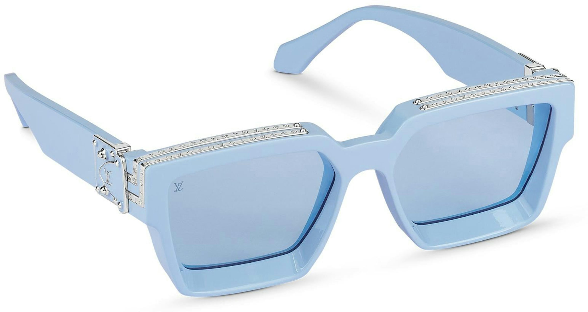 Louis Vuitton LV Waimea Square Sunglasses Blue Plastic. Size W