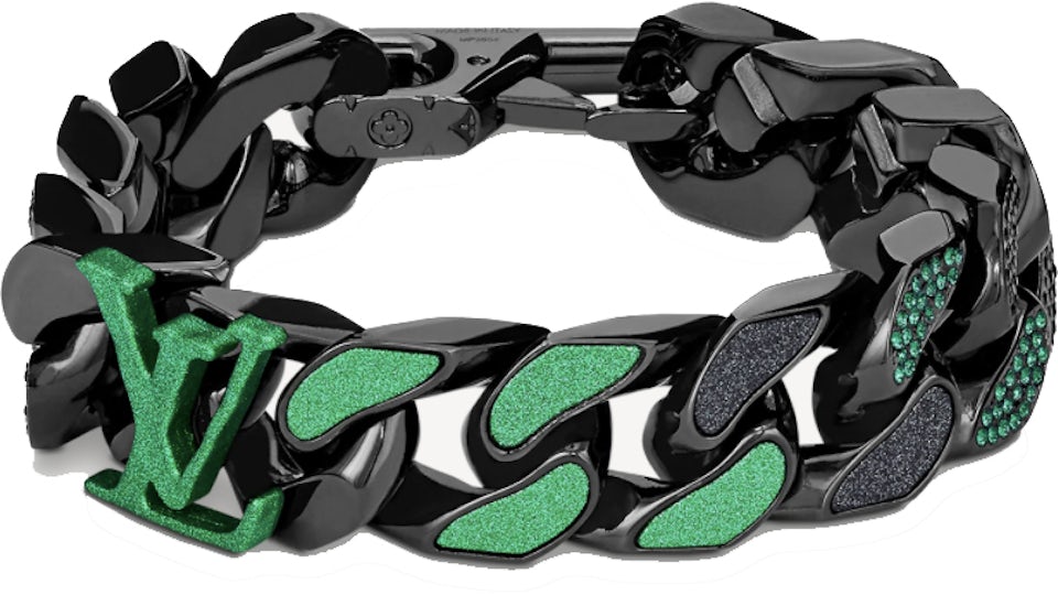 Louis Vuitton Mens Bracelets, Green, 19 (Stock Confirmation Required)