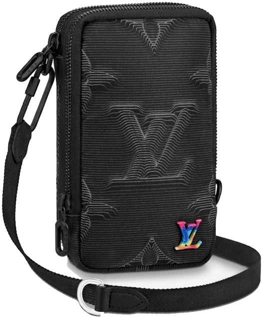 Louis Vuitton 2054 Double Phone Pouch in Nylon with Black-tone - GB