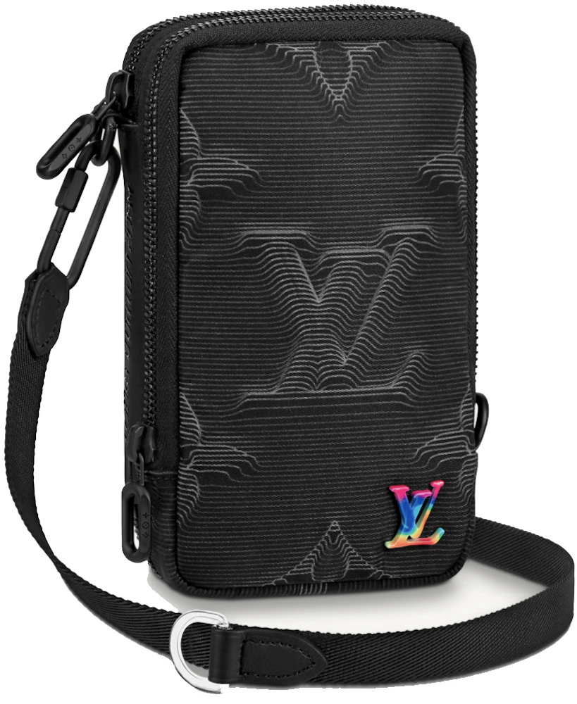 Louis Vuitton Virgil Abloh Monogram Illusion Leather Double Phone Pouch