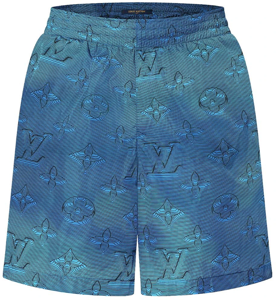 Louis Vuitton 2054 Packable Swim Shorts Turquoise Uomo - SS22 - IT