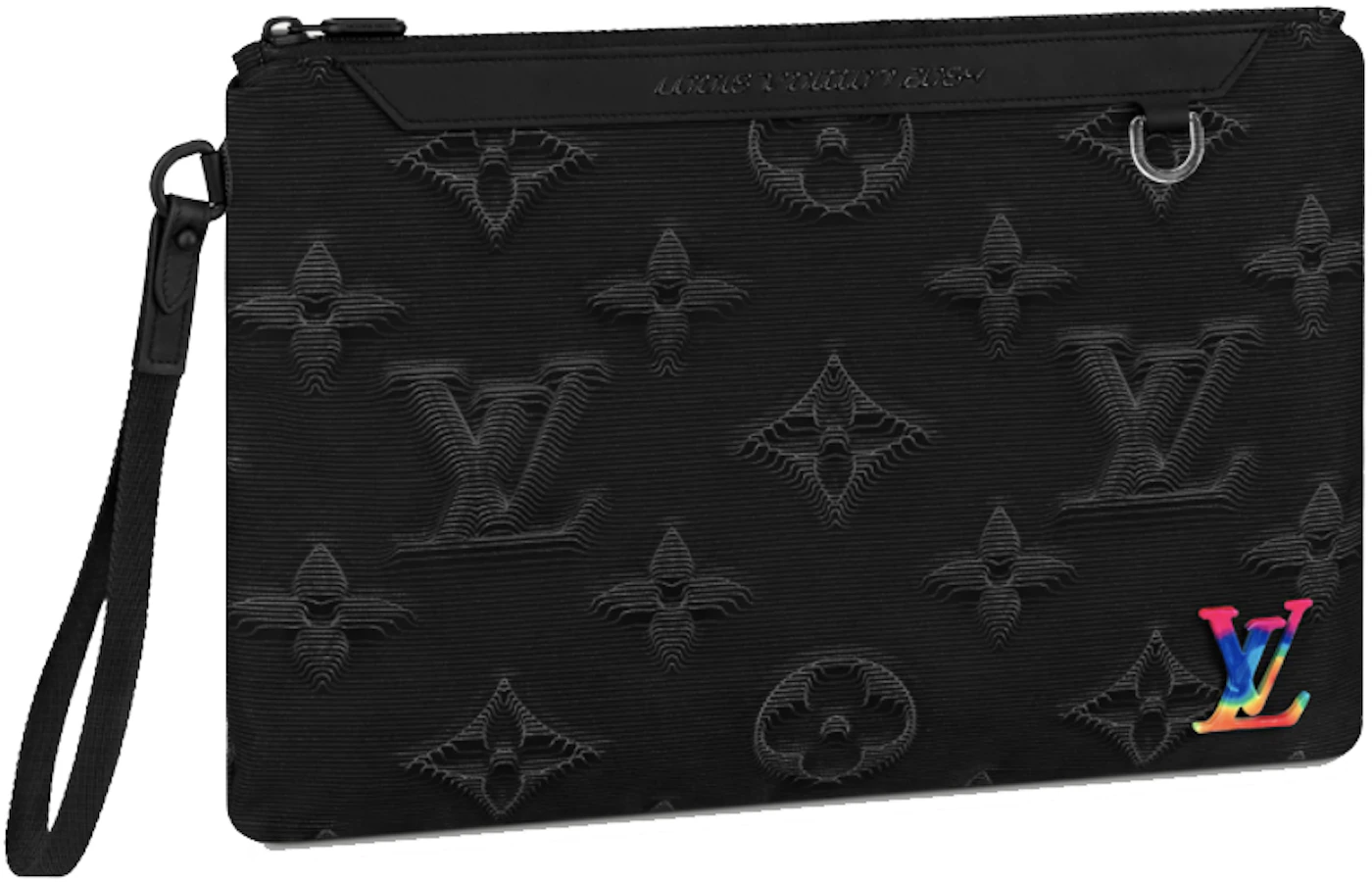 Louis Vuitton 2054 Double Phone Pouch in Nylon with Black-tone - US