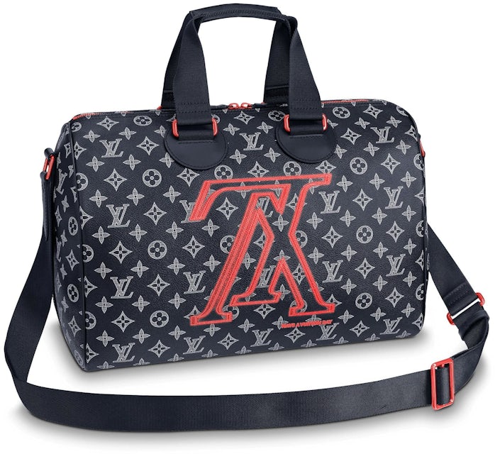 Louis Vuitton Speedy Bandouliere Monogram Upside Down Ink (Without  Accessories) 40 Navy in Coated Canvas with Brass - GB