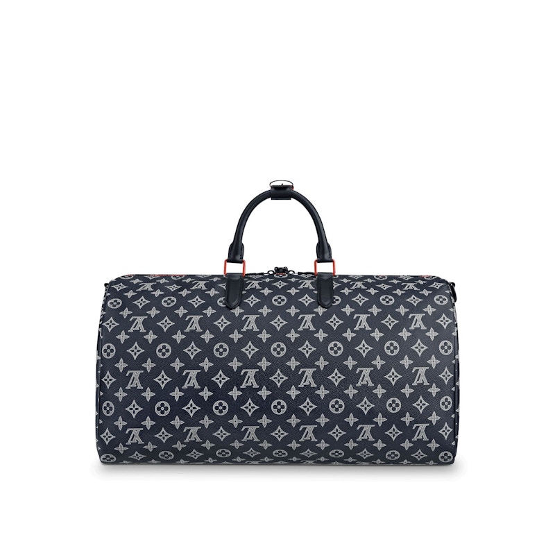 Louis Vuitton Keepall Bandouliere Monogram Upside Down Ink 50 Navy in