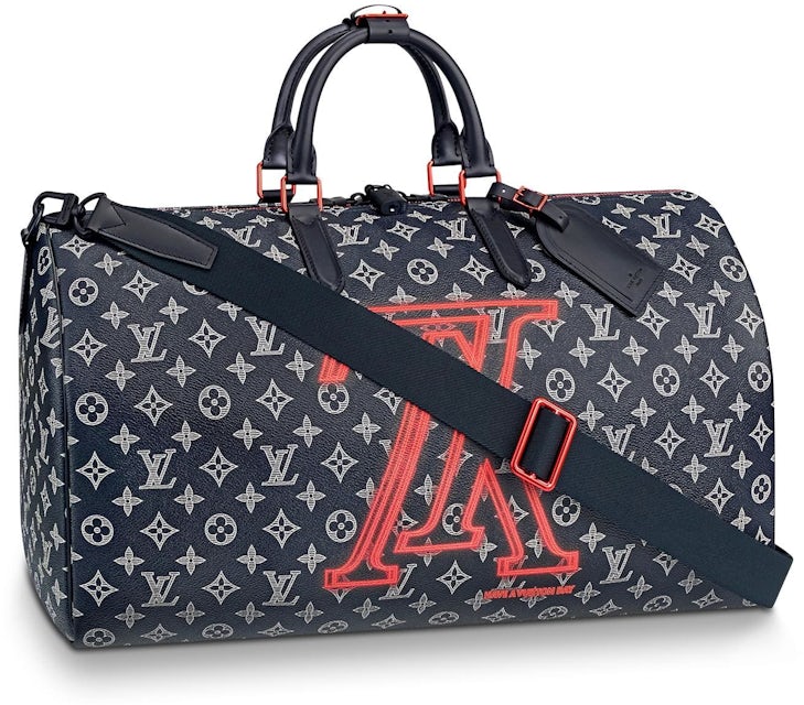 Louis Vuitton Limited Edition Navy Ink Monogram Canvas Upside Down