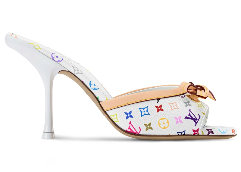 Louis Vuitton 6AM Mule Stiletto Takashi Murakami White (Women's
