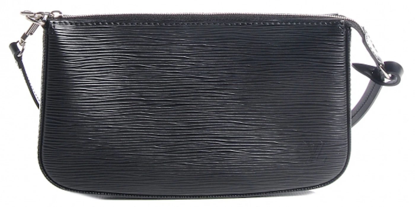 Louis Vuitton Accessories Pochette Epi NM Noir Black in Leather with  Silver-tone - US