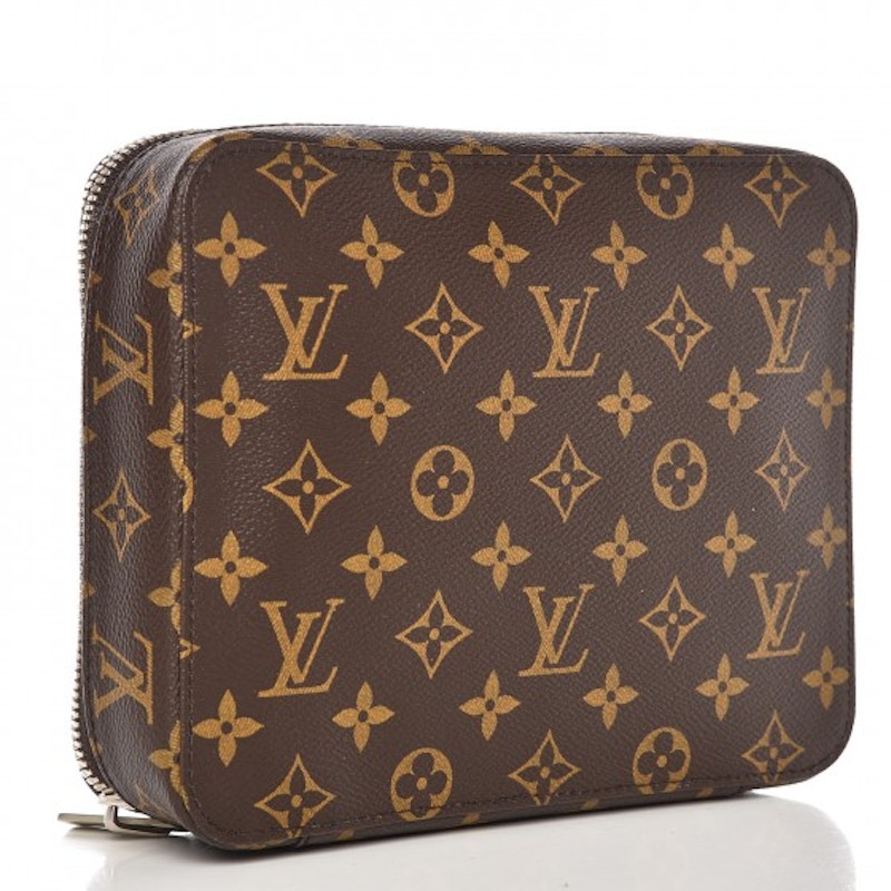 Louis Vuitton Accessories Pouch Horizon Monogram Brown in Canvas with