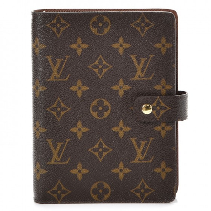 Louis Vuitton Agenda Cover Medium Ring Monogram in Coated Canvas