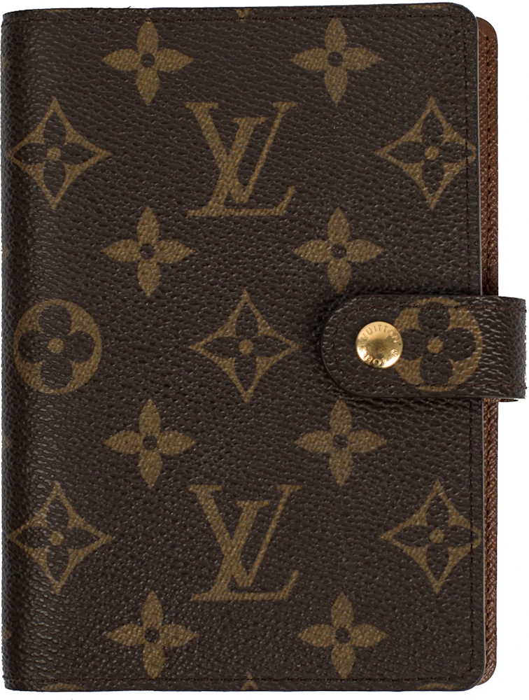 Louis Vuitton Agenda Cover Small Ring Monogram Brown in Canvas