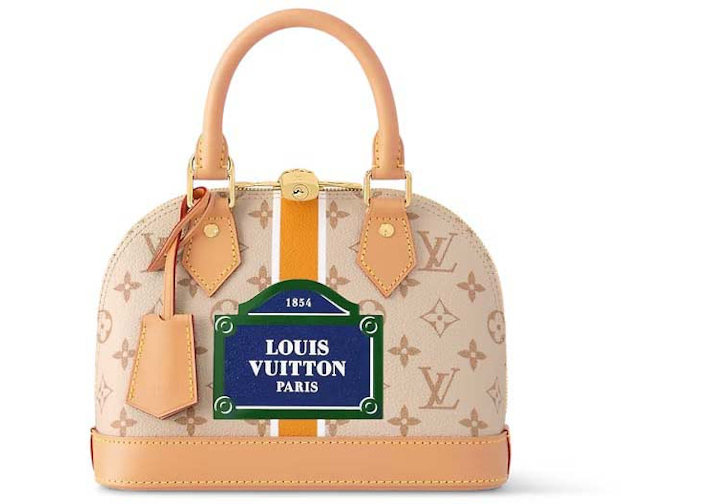 Louis Vuitton Alma BB Beige/Ocher in Monopaname Coated Canvas with  Gold-tone - US