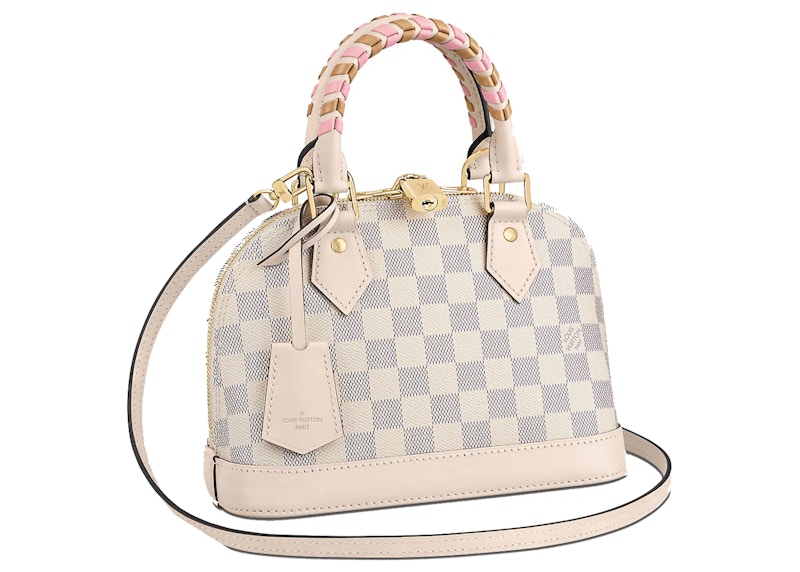 Louis Vuitton Alma BB Damier Azur/Pink in Coated Canvas/Leather