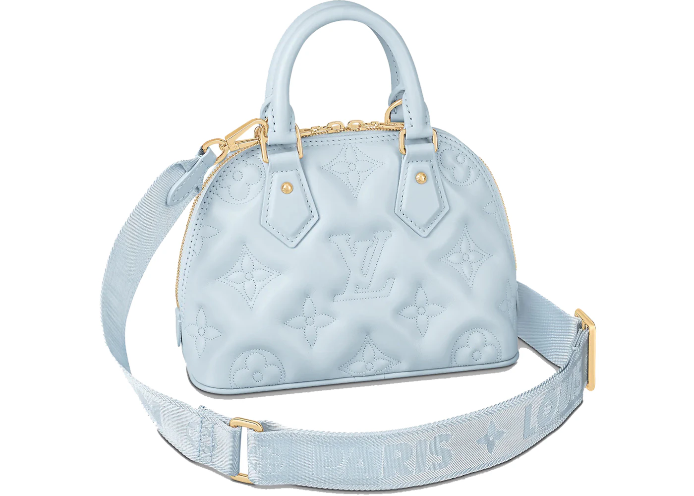 Louis Vuitton Alma BB Ice Blue in Calfskin Leather with Gold-tone - US